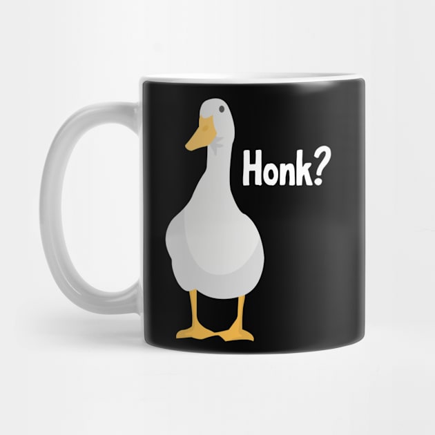 Honk? Cute Goose Cartoon by OnlyGeeses
